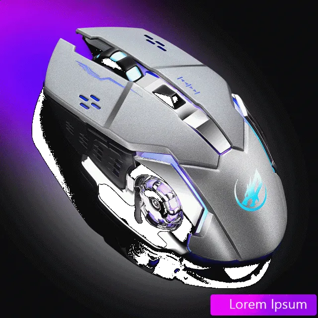 Charging Wireless Gaming Mouse with 6 Buttons USB Receiver Backlight Portable Ergonomic Computer Silent PC Gamer Desktop Gaming