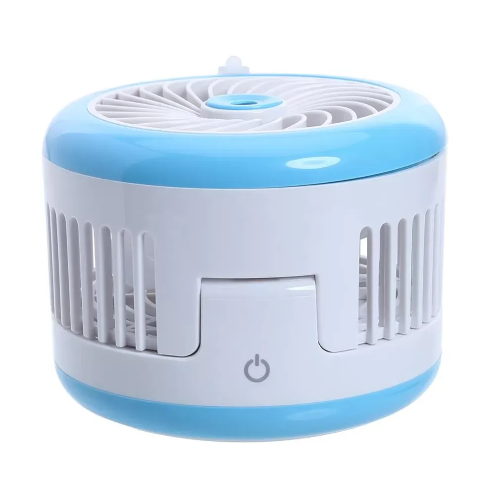 New pattern Humidifier USB Rechargeable Water Mist Fan With Lithium Battery Office Home Round Table Pedestal Cooling Mini Fan