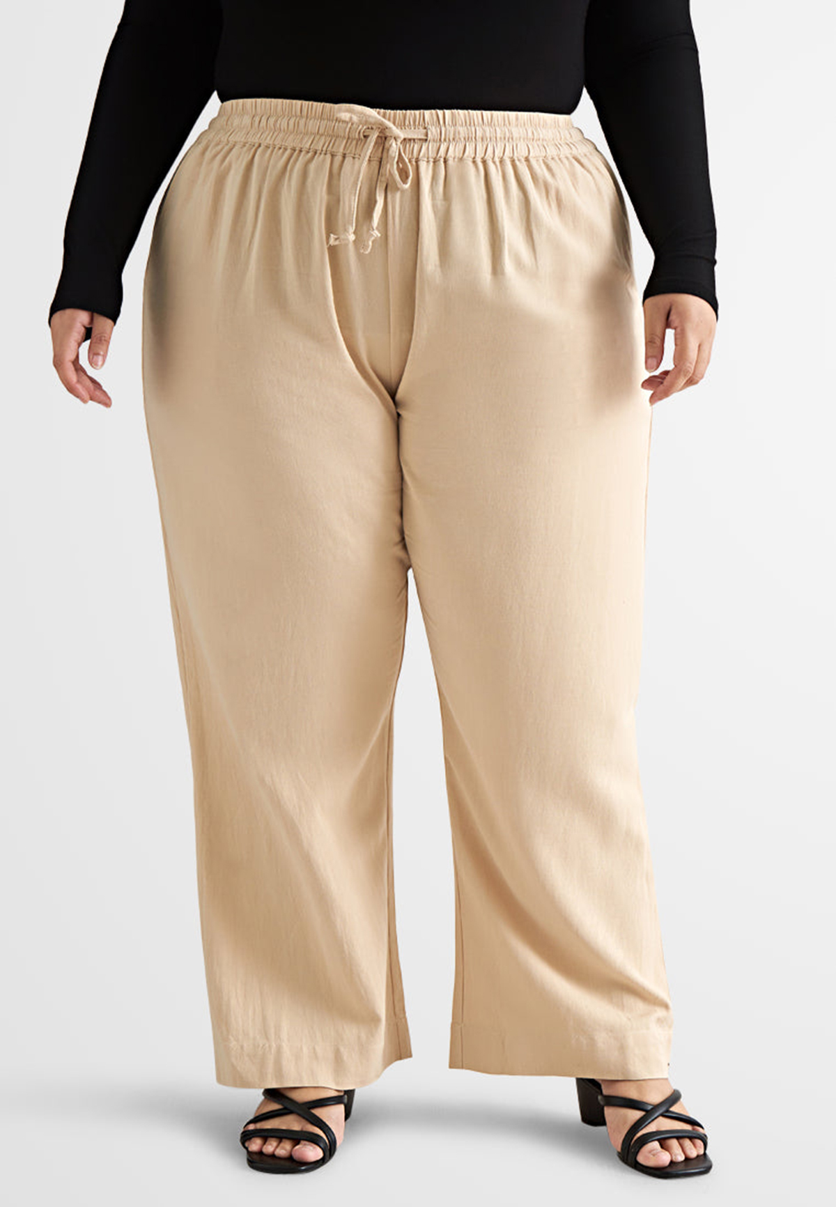 Linen Drawstring Pants