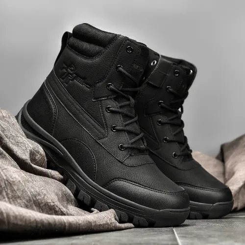 Men's Combat Boots Waterproof Non-Slip Tactical Boots Composite Safety Toe Work Boots