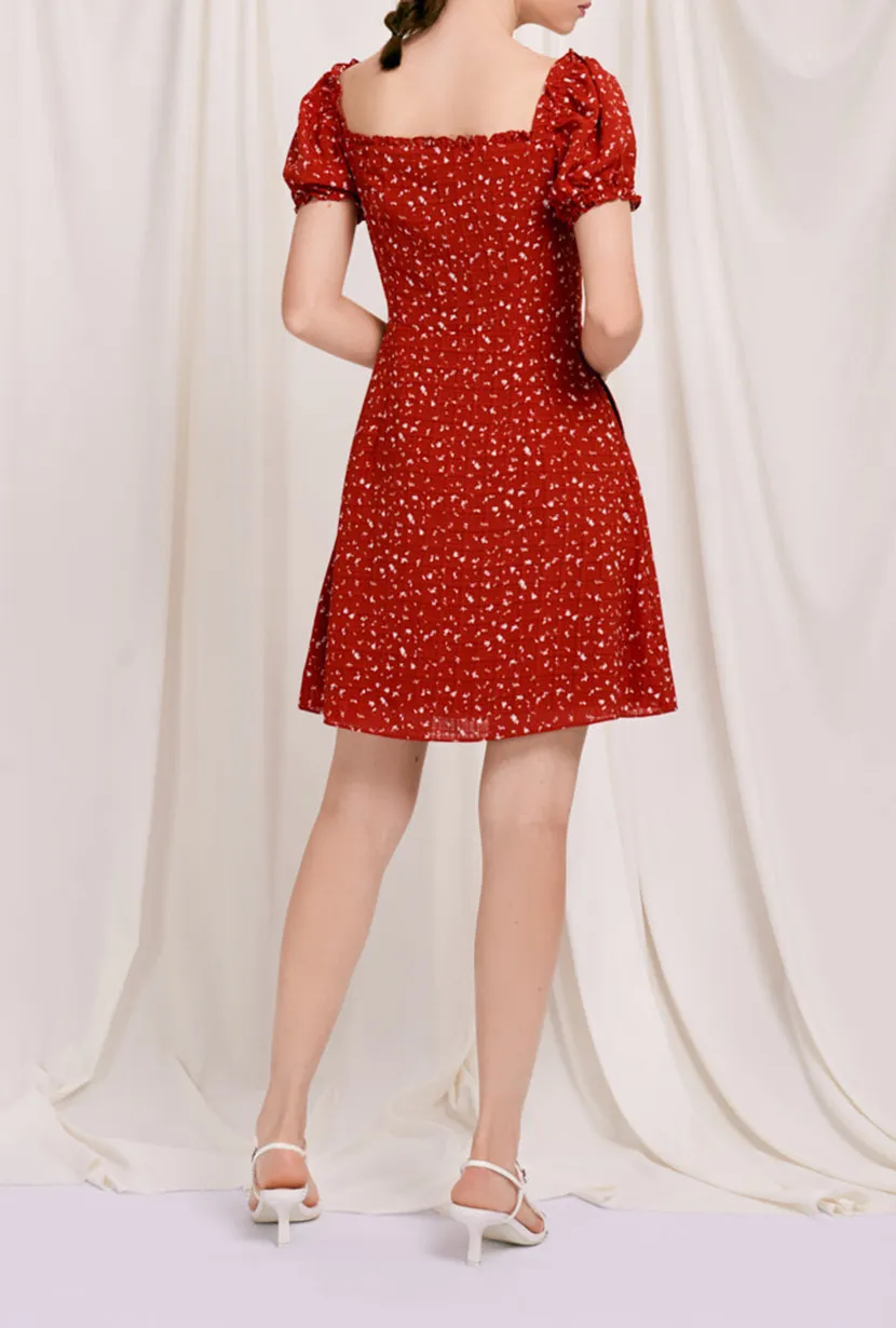 Maisy Dress - Red Print