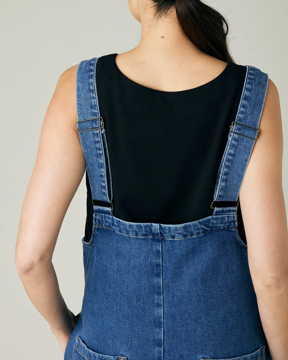 OTTIE MID BLUE DENIM JUMPSUIT