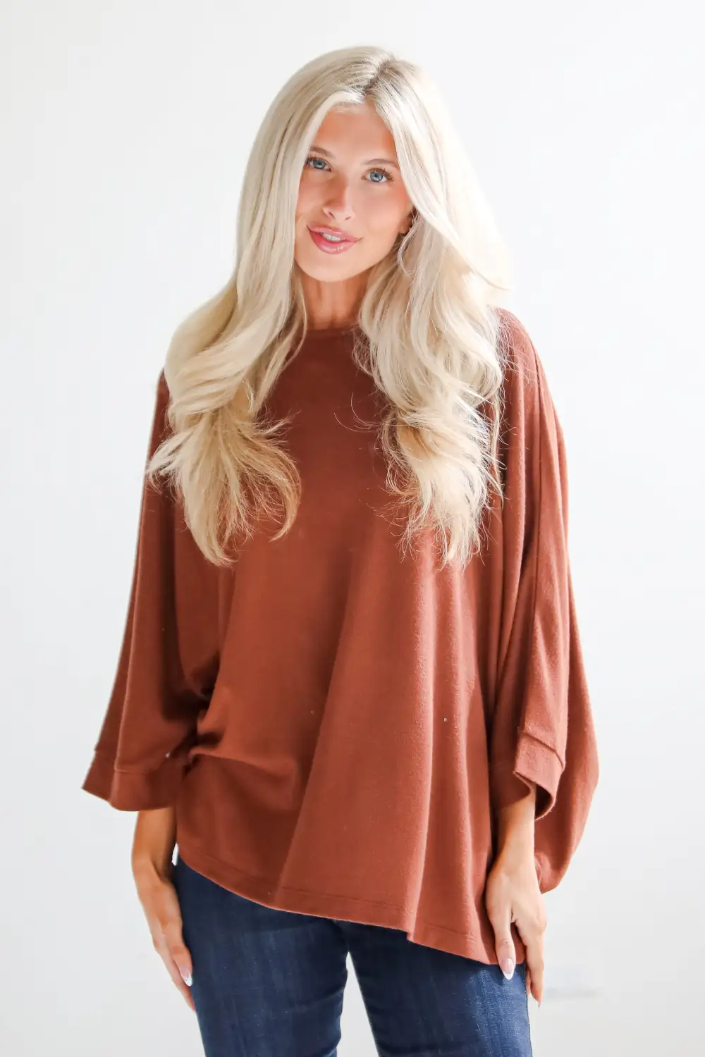 Winning Pick Oversized Soft Knit Top