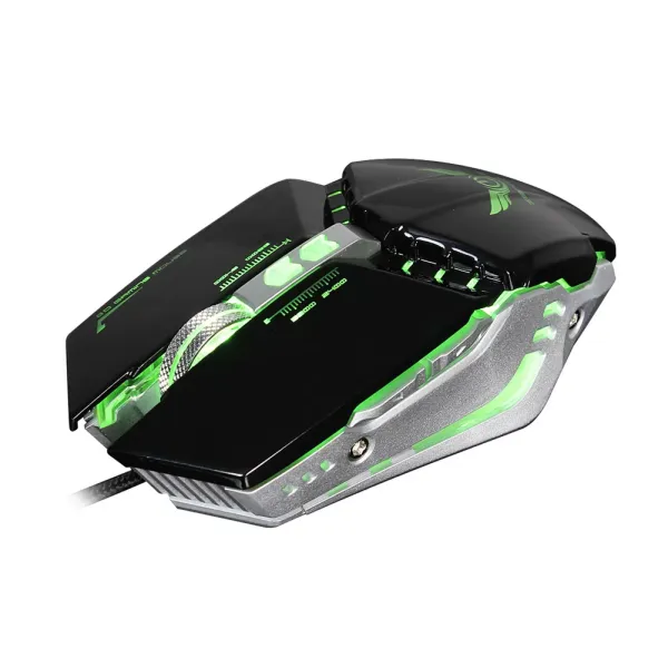 Ergonomic design 3200dpi 7-Key programmable professional game mouse, led dazzling luminous, suitable for laptop and pc