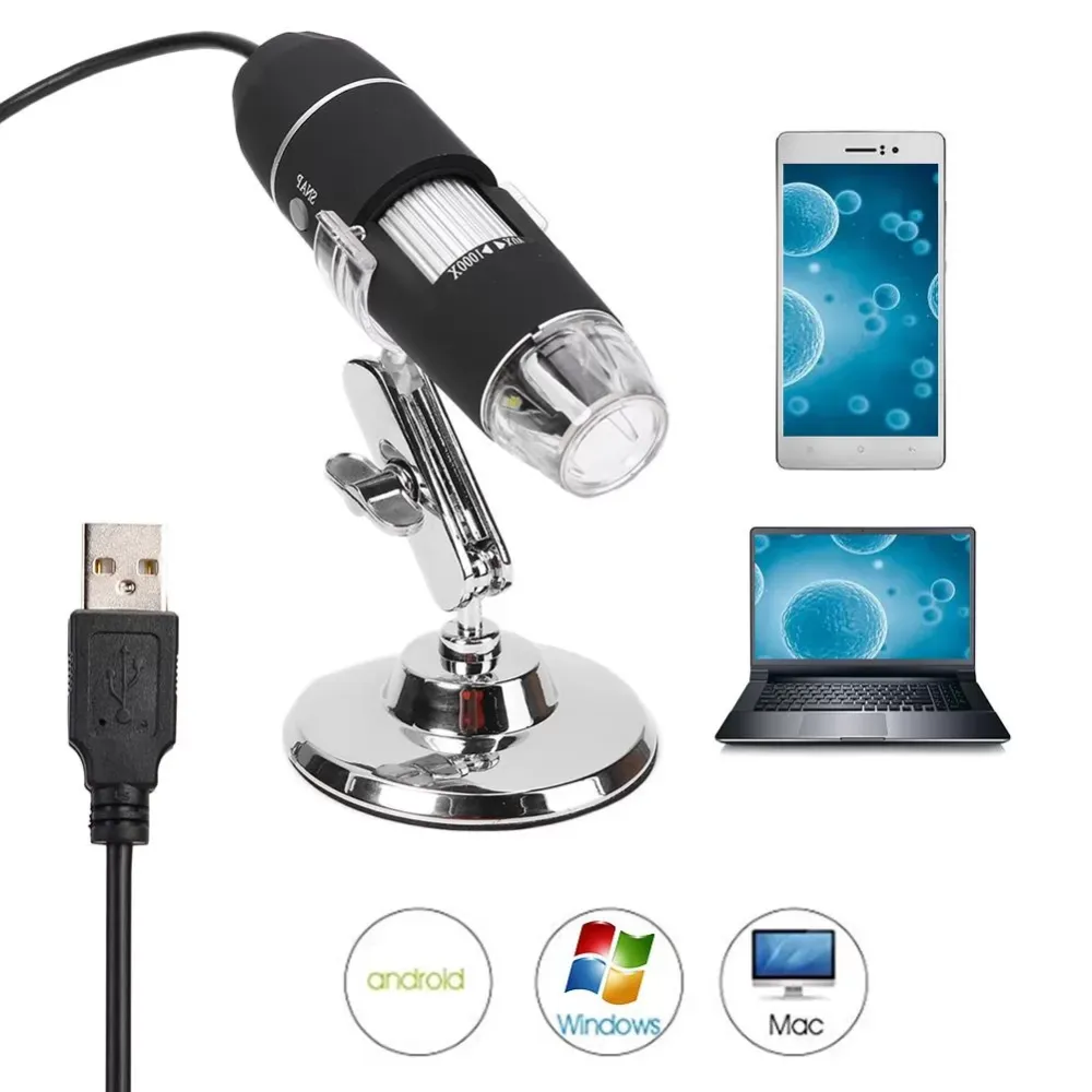 Endoscope Camera Soft Wire Micro USB Snake Inspection Borescope LED Digital Microscope Electronic Stereo Endoscope