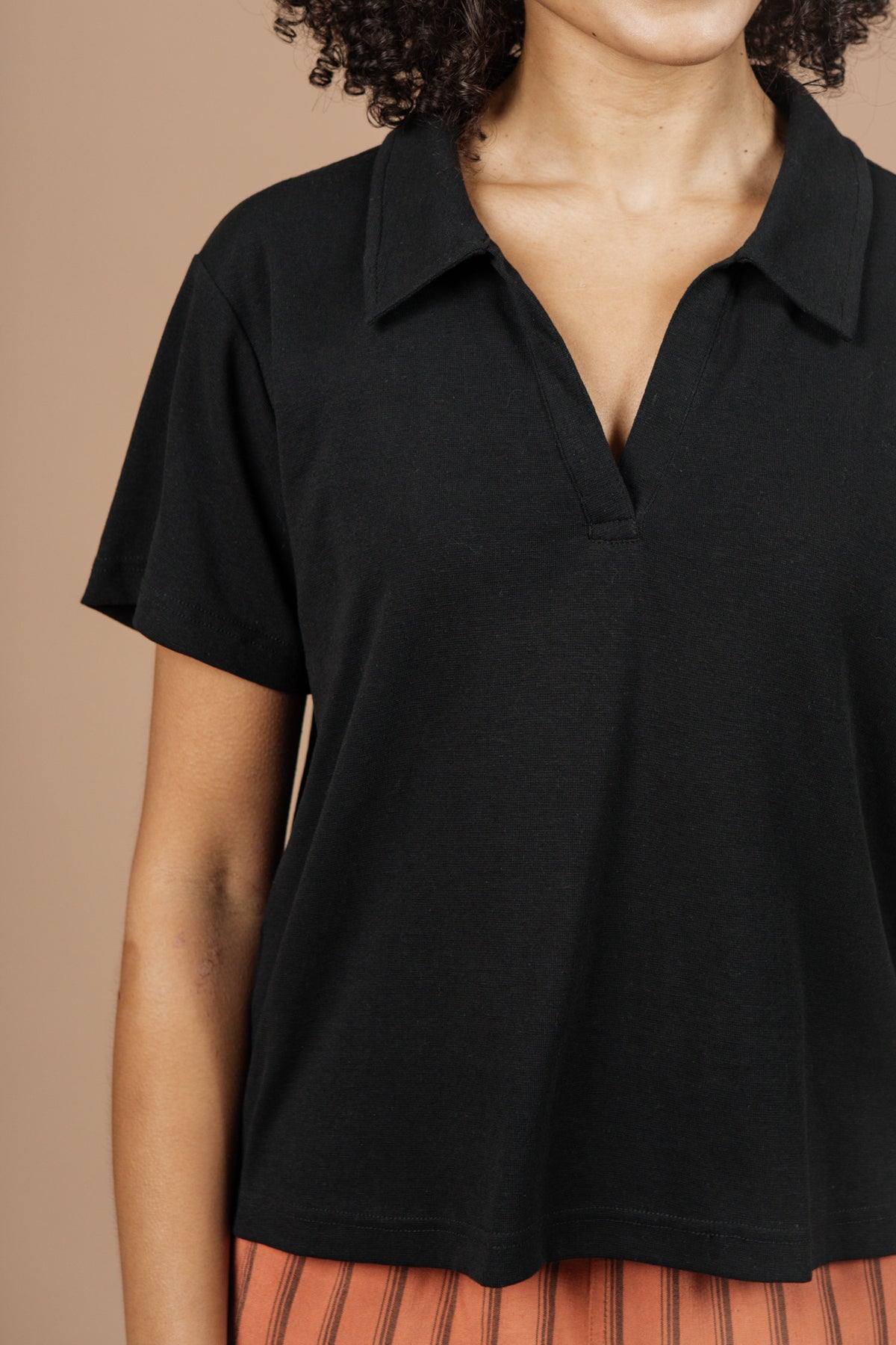 The Avery Boxy Black Top