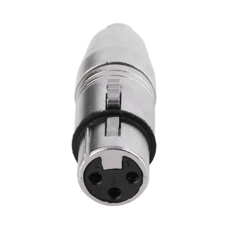 3-Pin XLR Female to RCA Female Jack Audio Cable Converter Microphone Mic AV Video Adapter Connector For TV Speakers