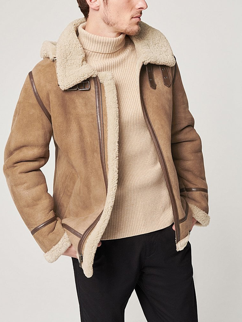 Men's B-3 Sheepskin Bomber Jacket