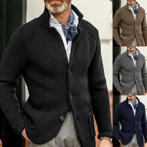 🔥Mid Year Sale 60% OFF🔥 - 2024 New Style Standing Collar Cardigan