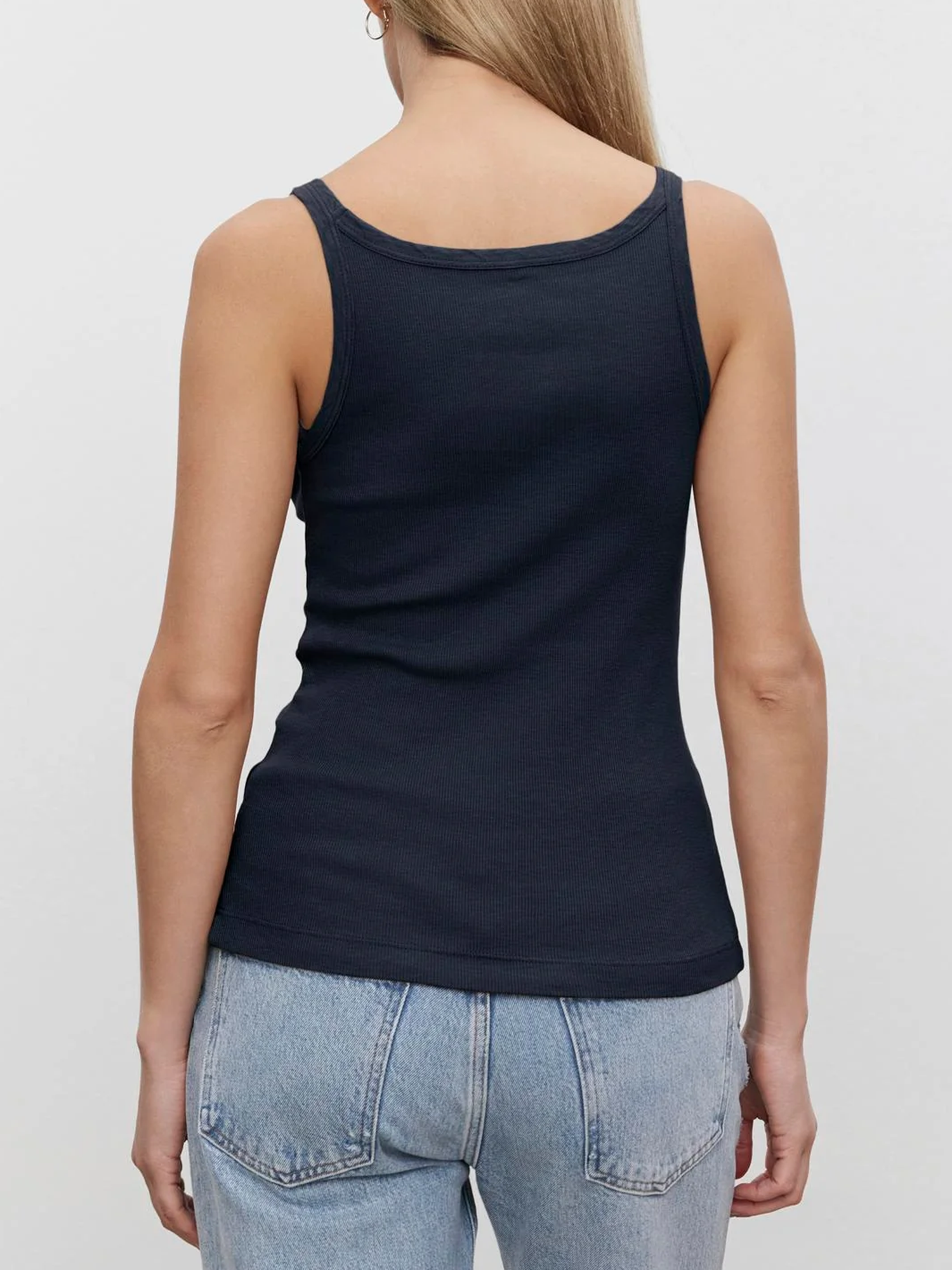 Aliza Ribbed Cotton Layering Tank