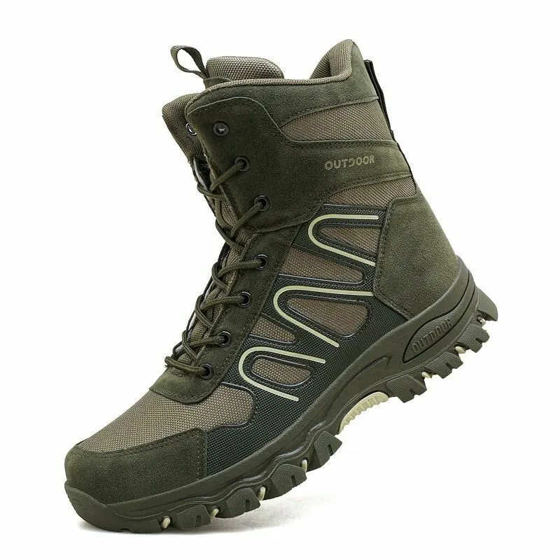 Men's Outdoor Tactical Hiking Boots Non-Slip Breathable Work Boots