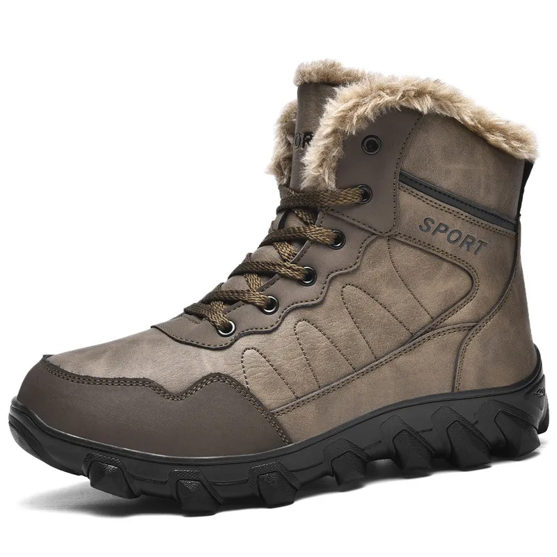 MEN'S THICKENED WARM AND COMFORTABLE HIGH-TOP CASUAL SNOW BOOTS