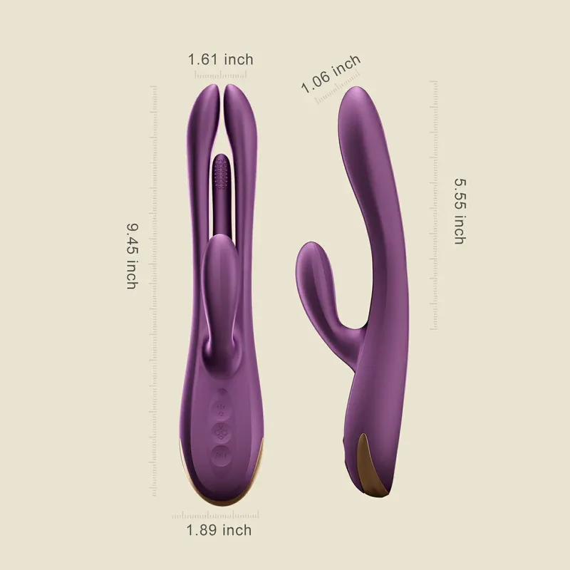 Rabbit Vibrator for Women Powerful G Spot Dildo Clitoris Stimulator Massager Silicone Sex Toys Shop Adults Goods for Female