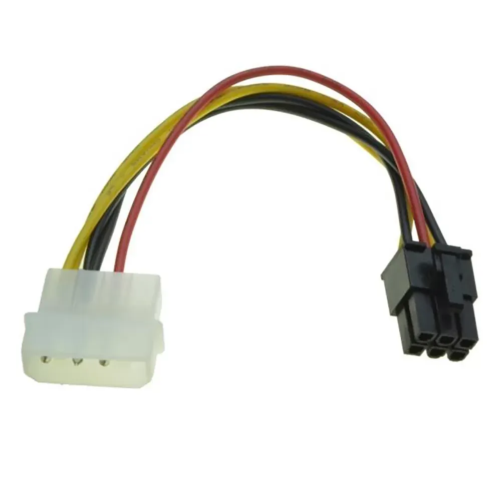 6 Pin PCI-Express PCIE Video Card Power Converter Adapter Cable