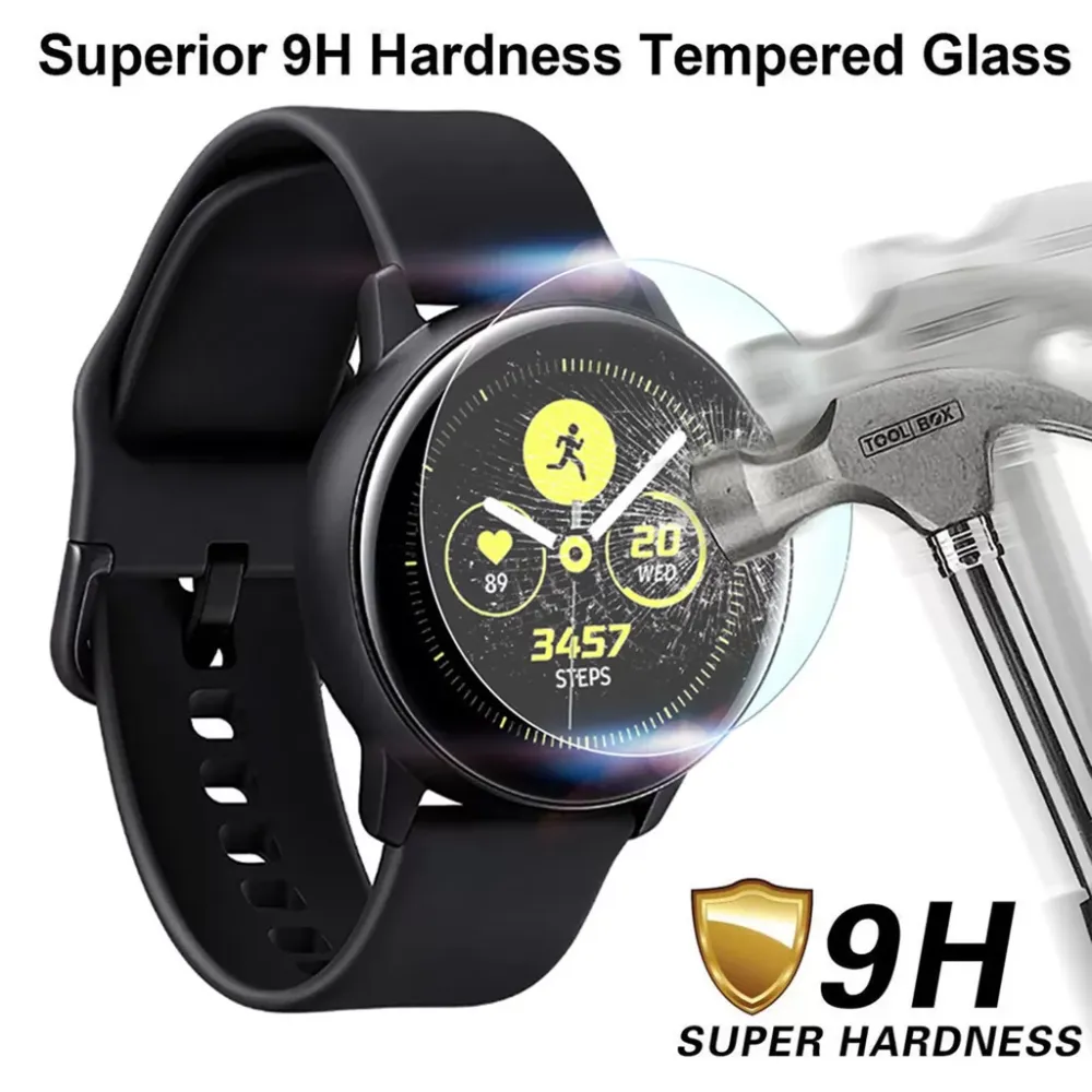 3 PACKS Tempered Glass Screen Protector For Smsung Galaxy Watch Active 2 44mm SmartWatch Support Accessories