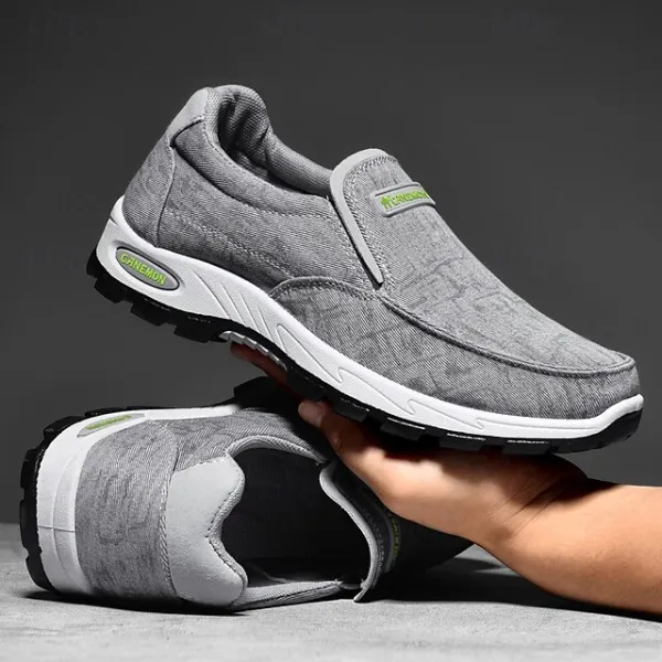 🔥Last Day Promotion 70% OFF 🎁 Men's Gray Slip-On Casual Outdoor Shoes - Breathable Non-Slip Lightweight Footwear