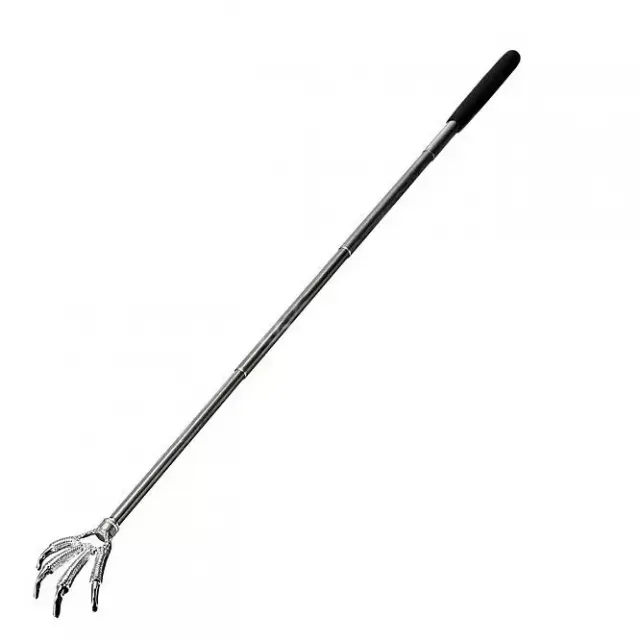 Adjustable Convenient Black Eagle Claw Telescopic Ultimate Stainless Steel Massager Back Scratcher Gift Color send in random