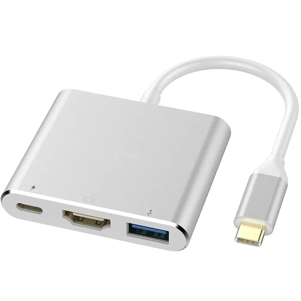 USB3.0 PD Charging 4K HDMI Adapter USB 3.1 Type-C HUB Converter Plug Play Convenient Quick Operate for Computer PC