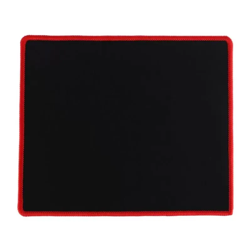 25*21CM Mouse Pad Black Red Lock Edge Rubber Speed Gaming Mouse Pad for PC Laptop Computer Black Games Mousepad Micepad