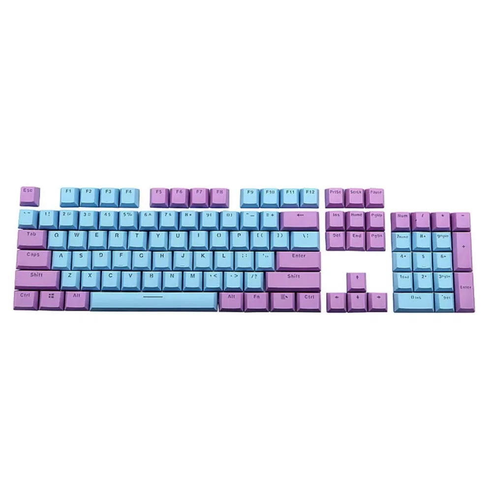 Translucent Double Shot PBT-104 Key Caps Backlit for Cherry-MX Keyboard Accessories Switch Computer PC Gamer Desktop Laptop