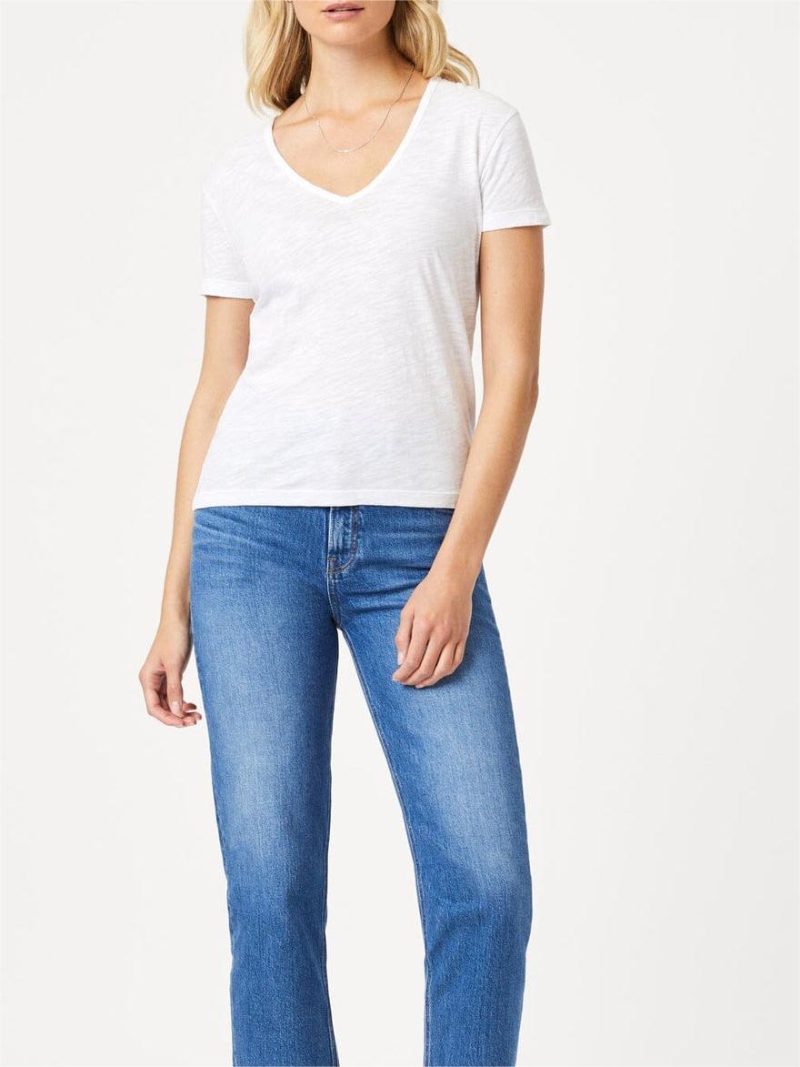 V-Neck WhiteT-Shirt