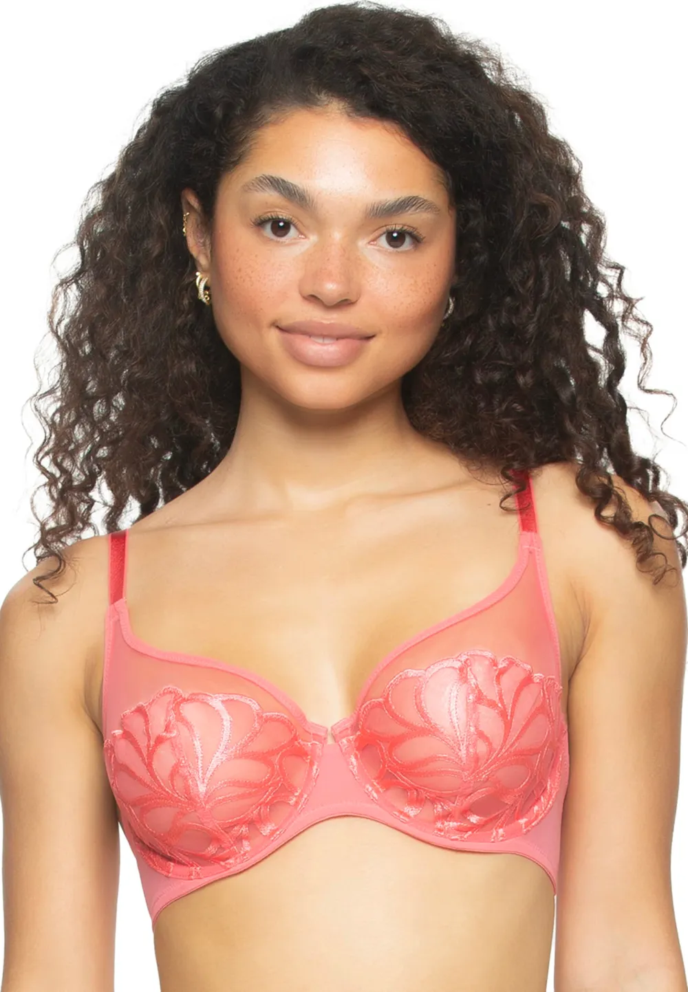 Felina Lotus Embroidered Unlined Bra