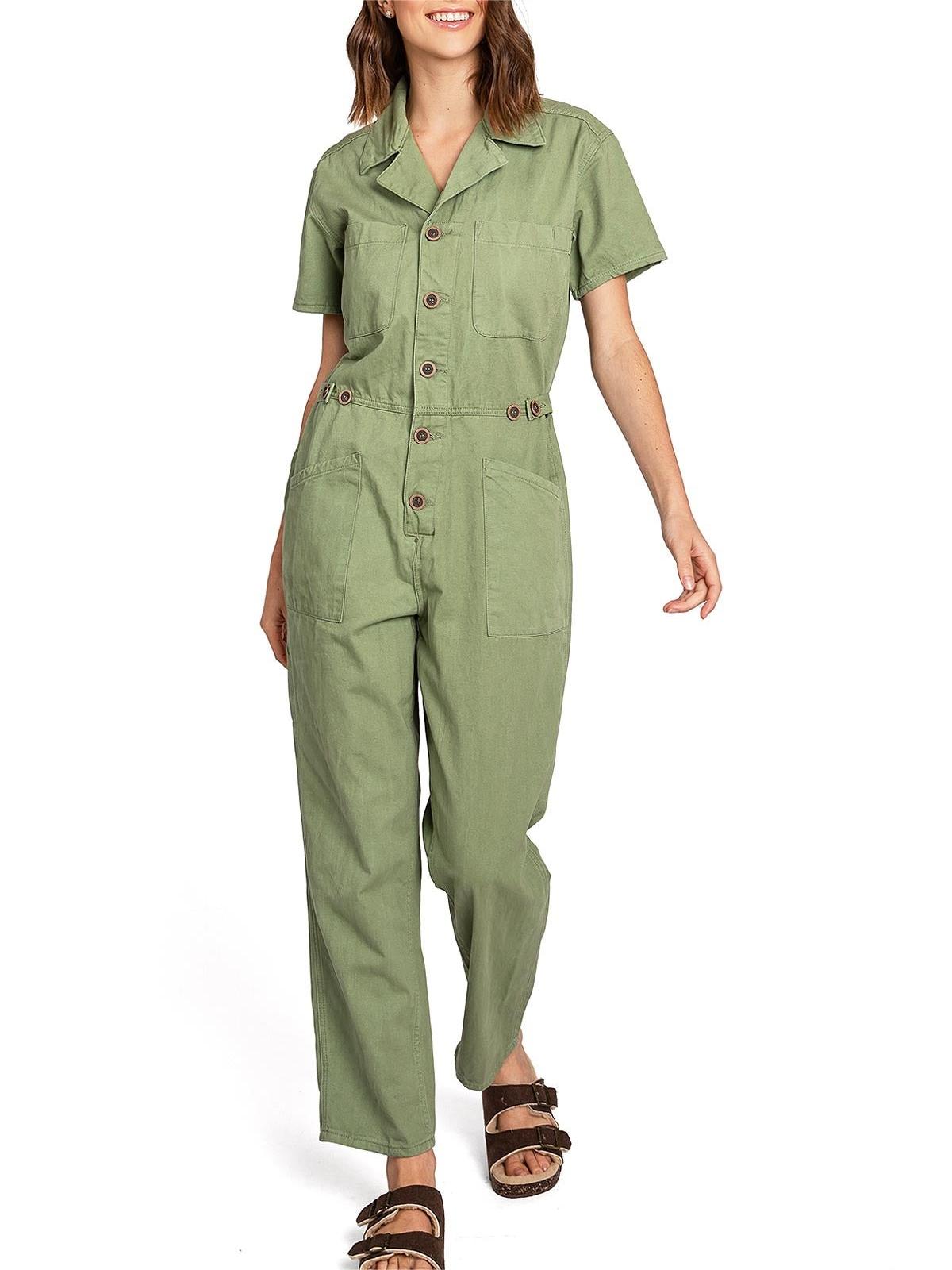 Lana Roux PETITE Refined Aviator Jumpsuit