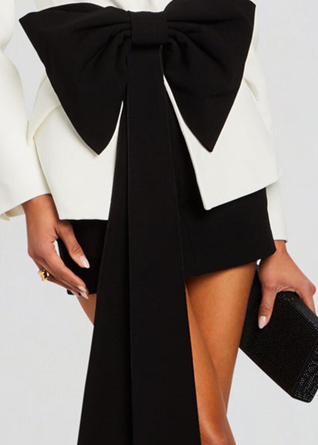 Sloan Structured Blazer With Detachable Bow