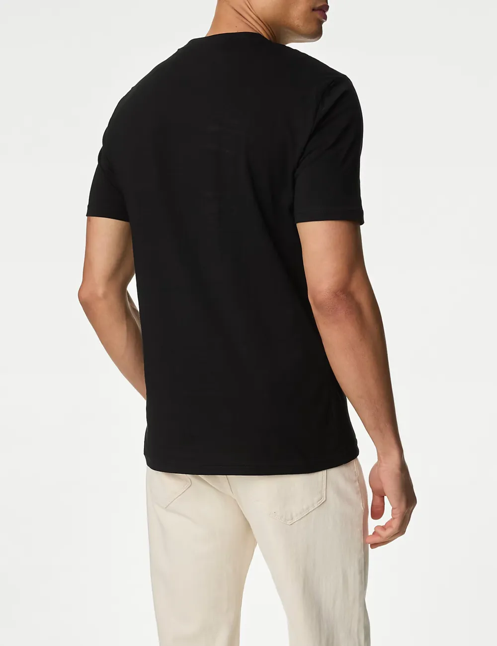 Slim Fit Pure Cotton Crew Neck T-Shirt