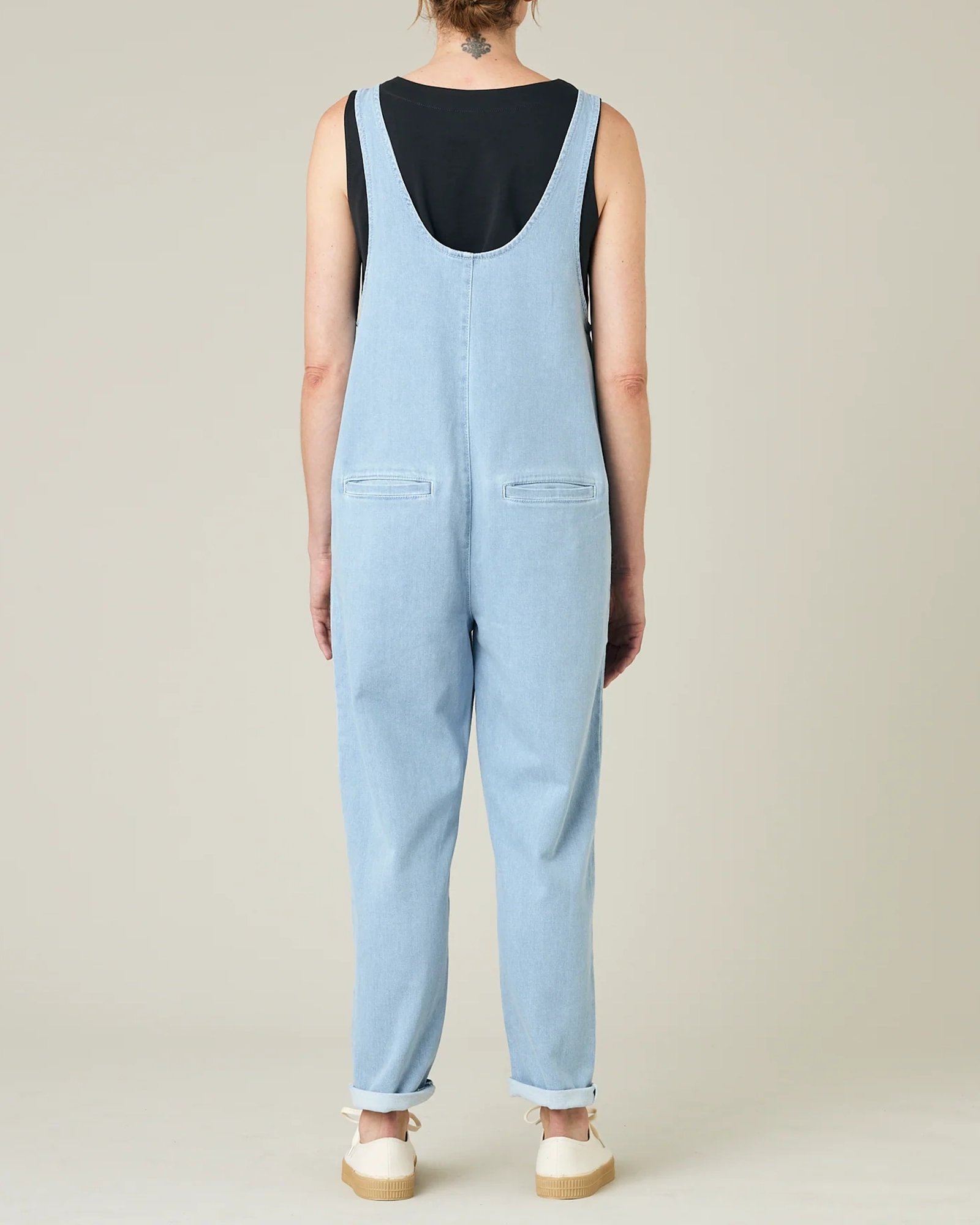 LIGHT BLUE DENIM JUMPSUIT