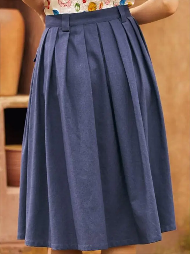 Effortless Feature Midi Skirt