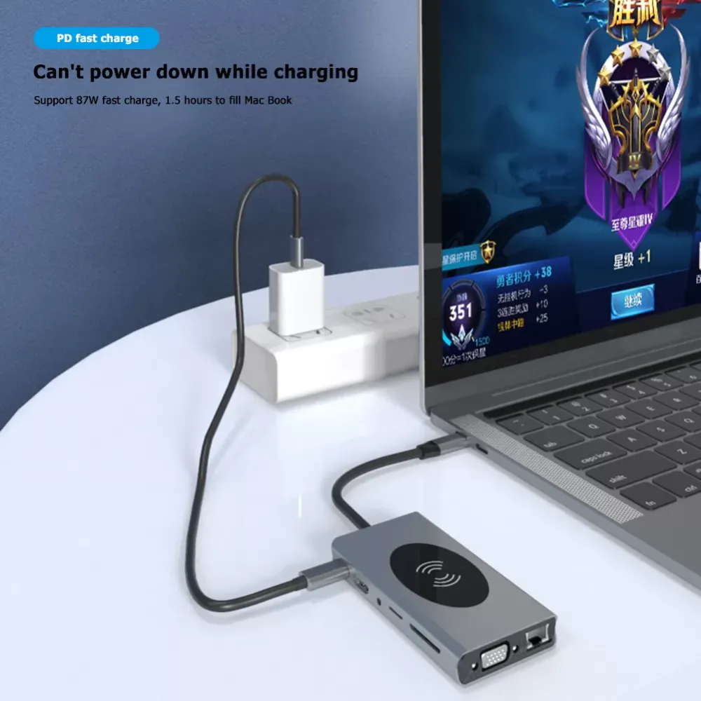 Notebook Smartphone Expansion Converter USB Hub USB Type C to Multi USB 3.0 4K HDMI 1000Mbps RJ45 Adapter Dock