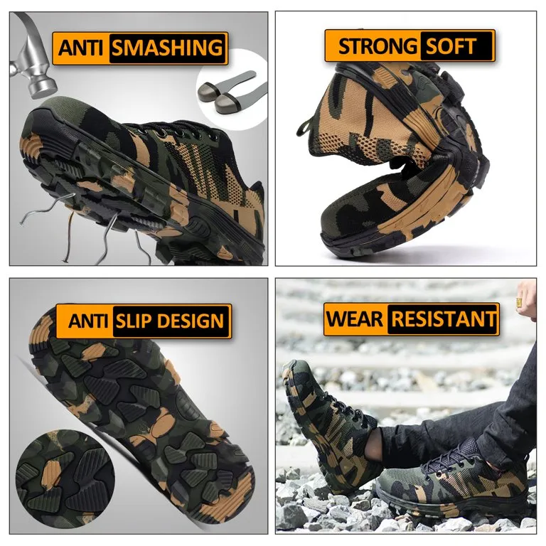 Men's Camo Safety Shoes