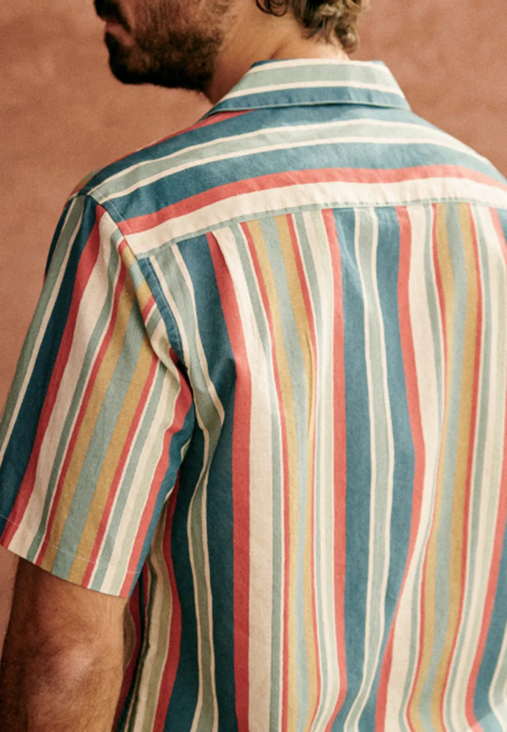 Holt Shirt-Stripes Blue Green Red