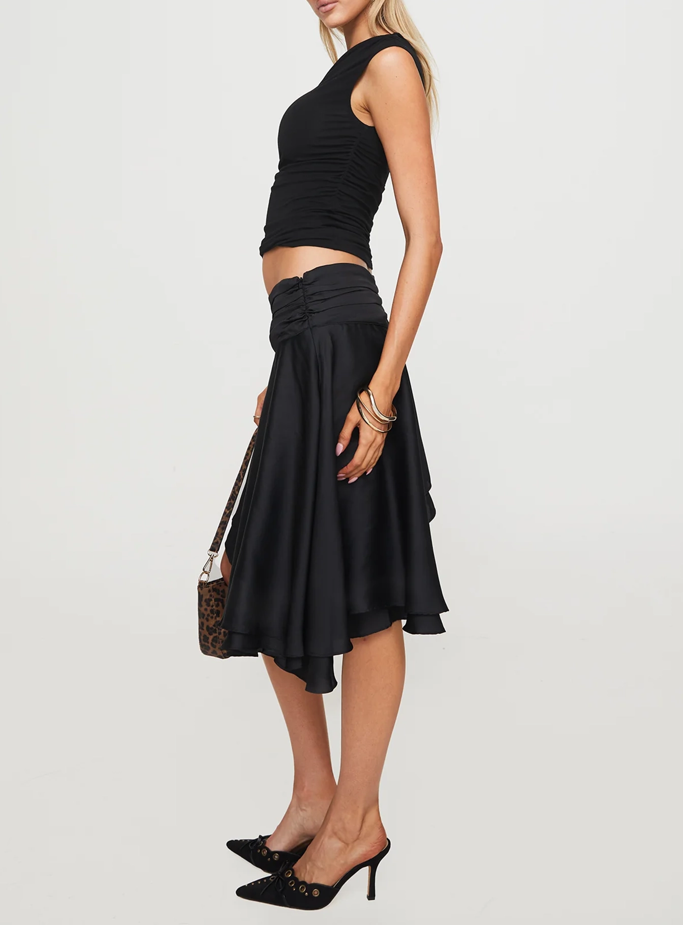 Legacy Midi Skirt Onyx