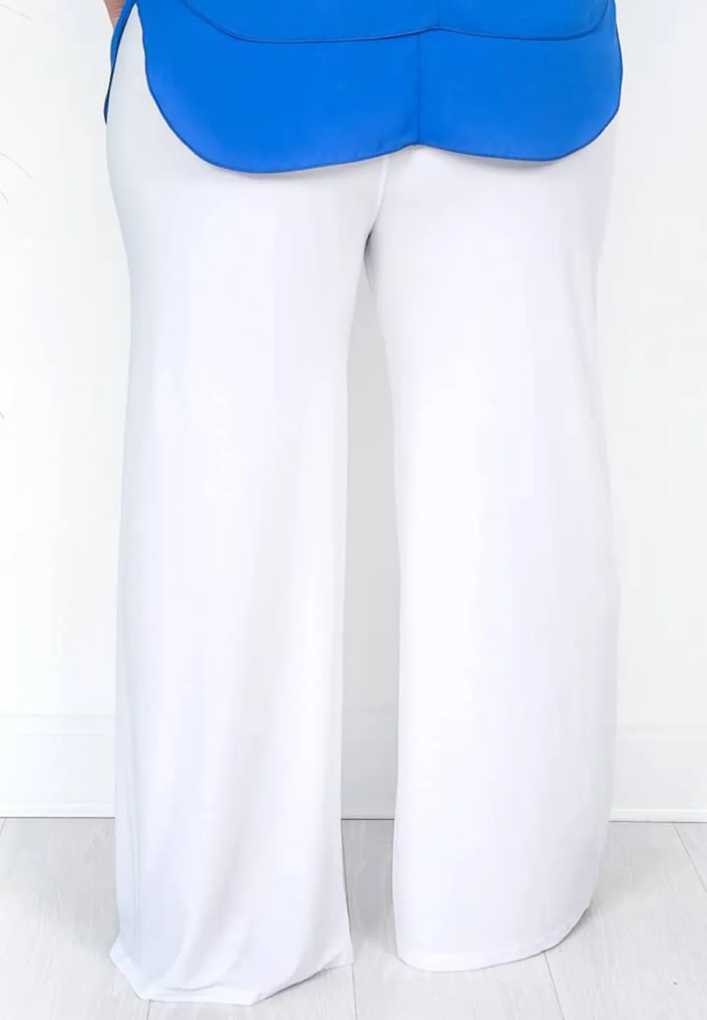 White Palazzo Trousers