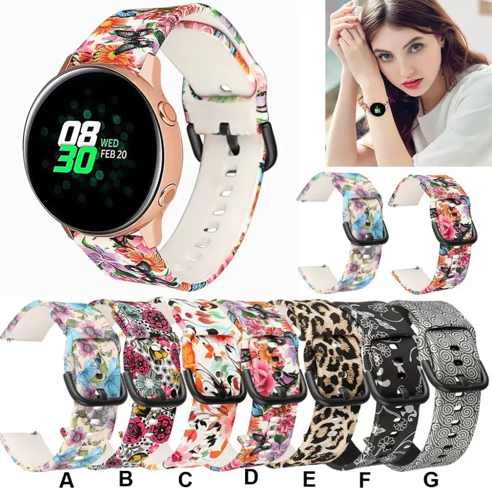 Replacement Silicone Wrist Band Strap For Sasung Galaxy Watch 42mm/Active 40mm Smart Wristband SmartWatchs Accessories