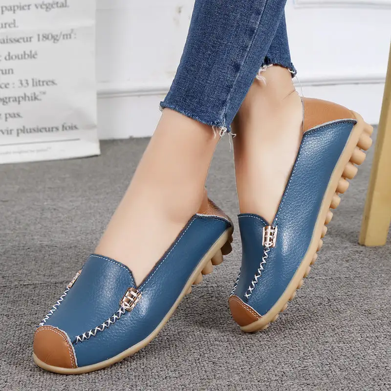 Cilool Ballerina Casual Flat Shoes Slip On Loafers