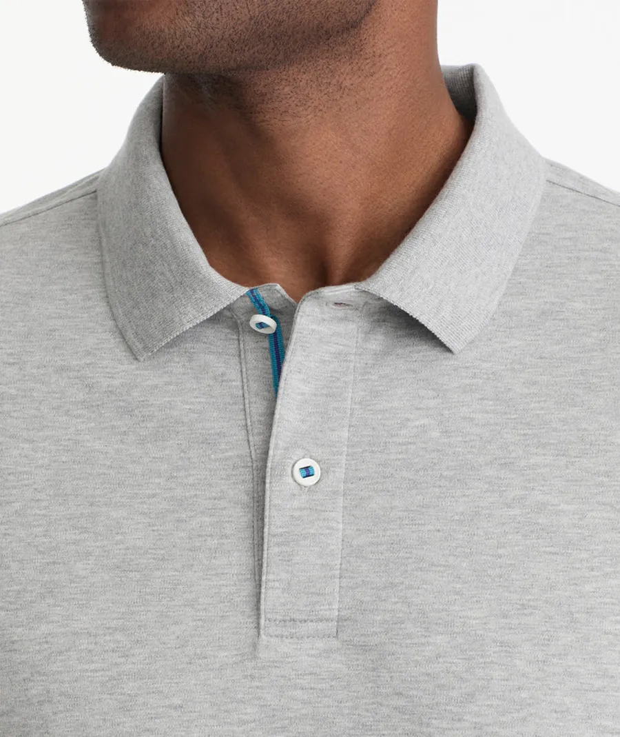 Gray Cotton Polo