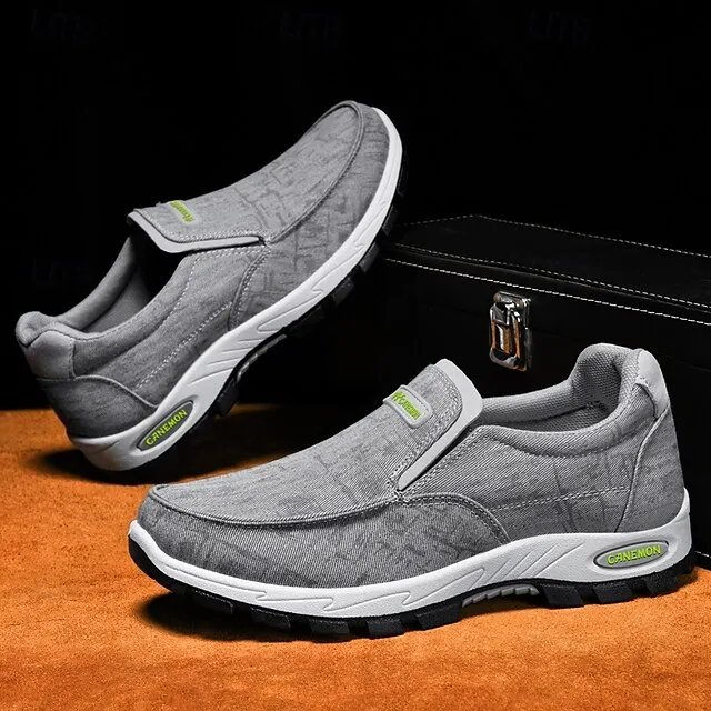 🔥Last Day Promotion 70% OFF 🎁 Men's Gray Slip-On Casual Outdoor Shoes - Breathable Non-Slip Lightweight Footwear