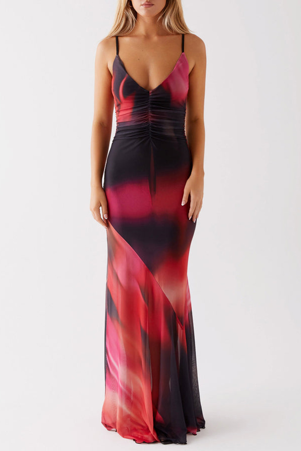 Charley Maxi Dress - Pink Print