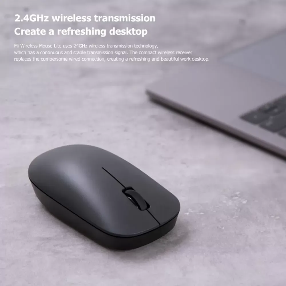 Xiaomi Portable Ultrathin 2.4GHz Wireless Mouse for Windows USB Receiver Simple Rechargeable 1000DPI Office Mice,For laptop/pc