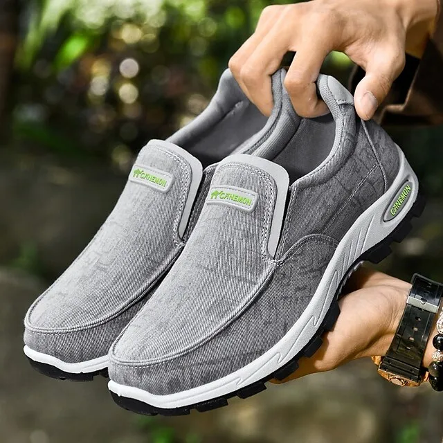 🔥Last Day Promotion 70% OFF 🎁 Men's Gray Slip-On Casual Outdoor Shoes - Breathable Non-Slip Lightweight Footwear