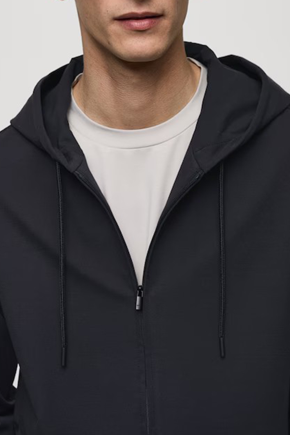 Technical fabric hoodie