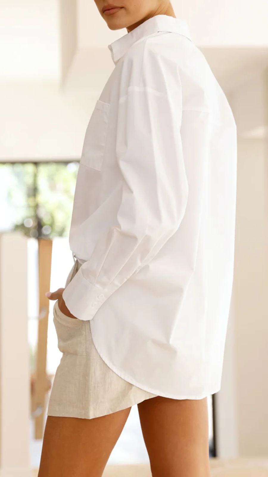 Deja Vu Oversized Shirt - White