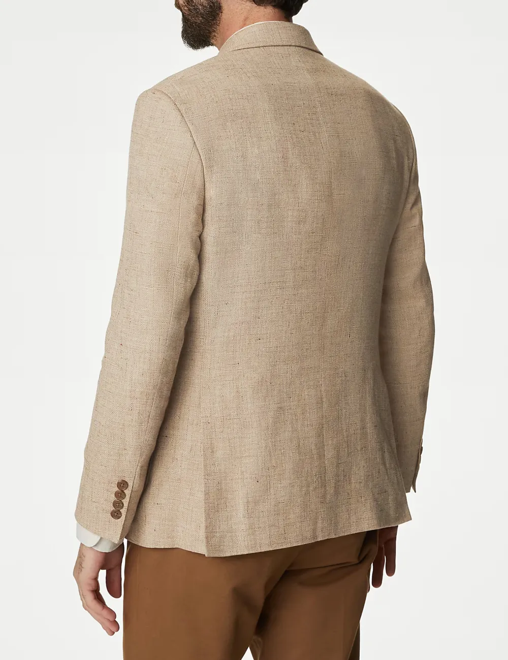 Linen Blend Textured Blazer