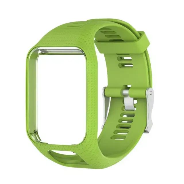 11 Color Silicone Watchband Frame Replacement Watch Strap for TomTom Runner 2/ Runner 3/Spark/Spark 3/ Golfer 2/Adventurer