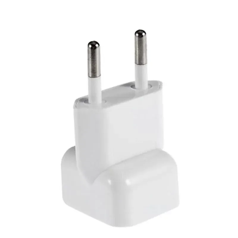 US to Europe Plug Converter Travel Charger Adapter Wall Outlet Schuko EU European Connector Duck Head for MacBook Mac Pro MBA Retina iBook iPhone MagS