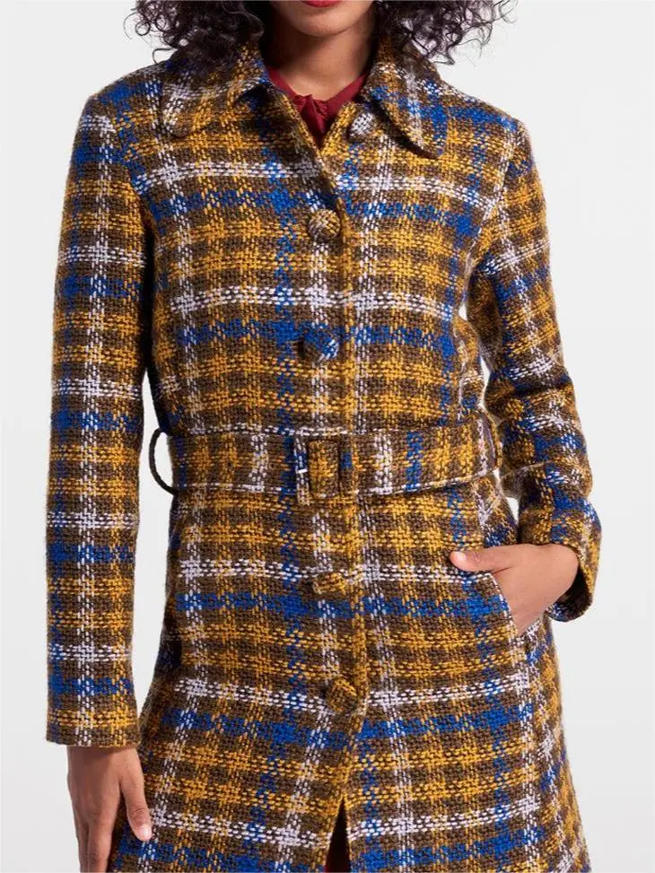 Flannel Plaid Jacket With Pockets