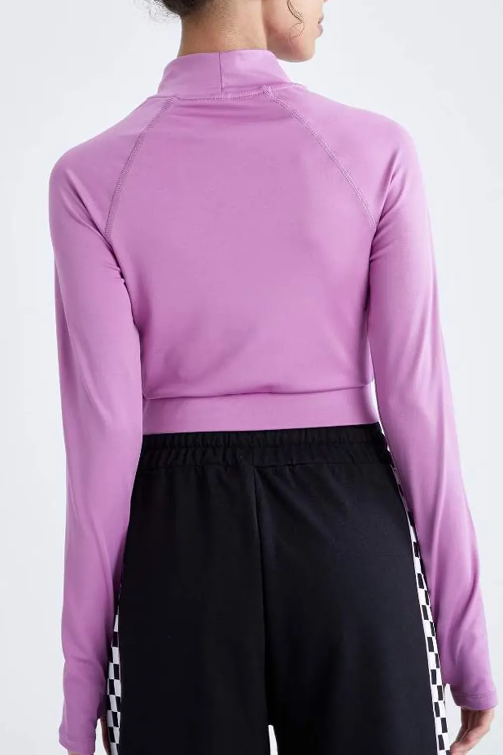 Slim Fit Long Sleeve Crop Top